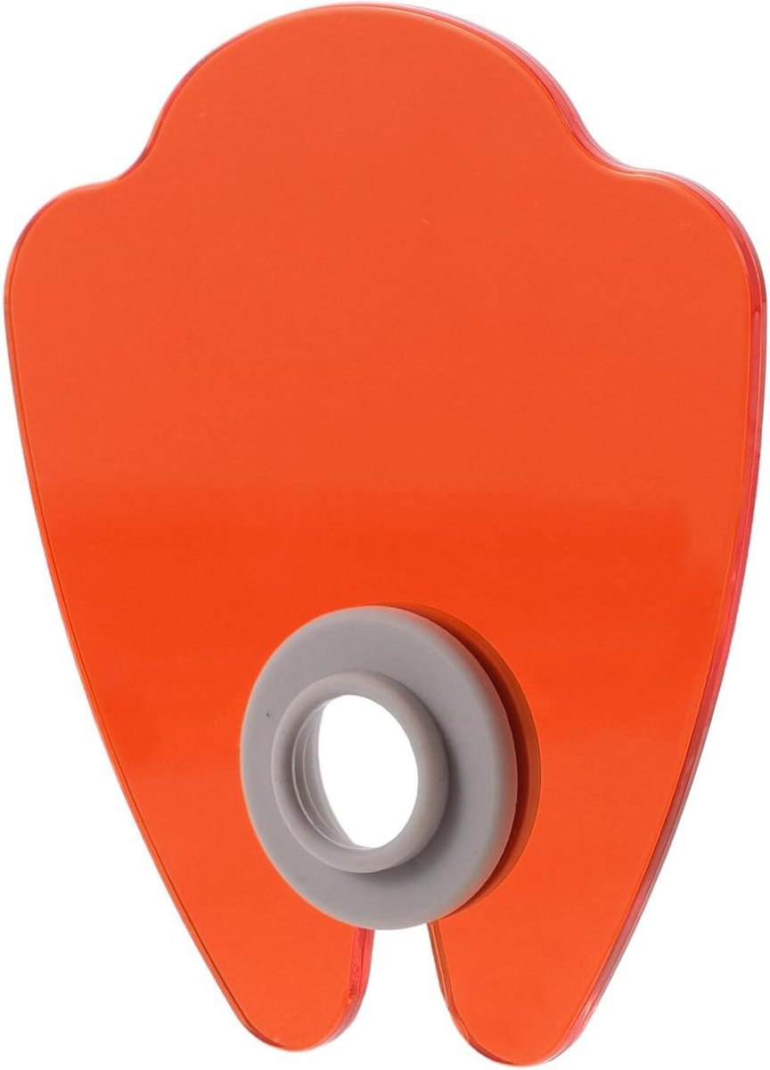 Nail Art Schild - Beschermplaat Plastic - Manicure Comfort - Lichtblokkerend - 8.5 x 7.2 cm - Oranje