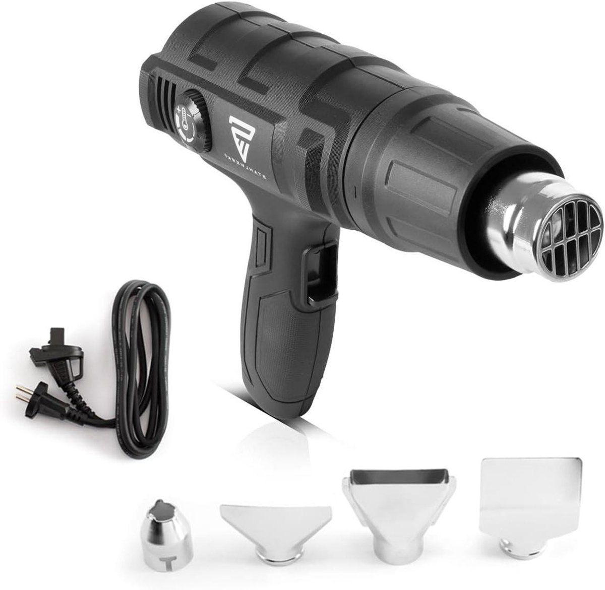 Heteluchtpistool - Hitteföhn - Materiaal Bewerken - Instelbare Temperatuur - 2000 Watt - Zwart