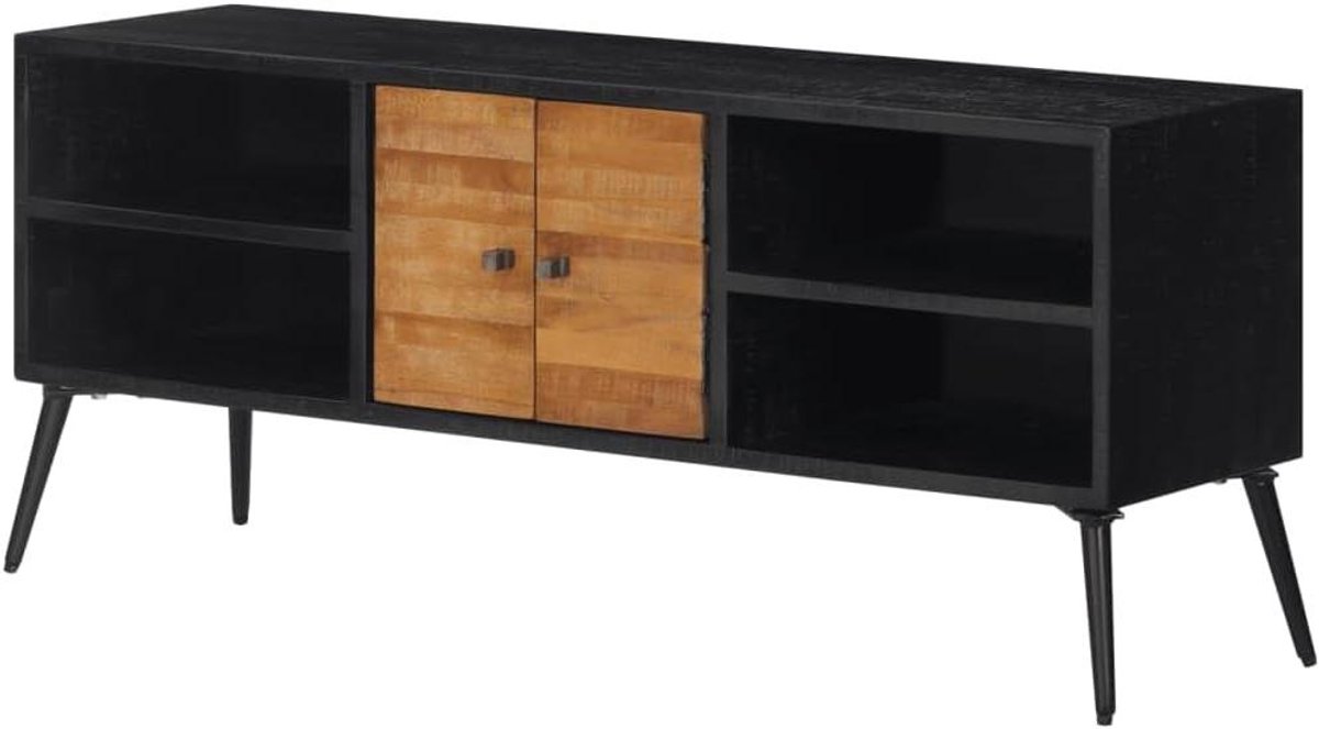 Robuuste televisiekast gerecycled teakhout tv-meubel gemaakt van gerecycled teak massief hout duurzame tv-kast van oud hout teak