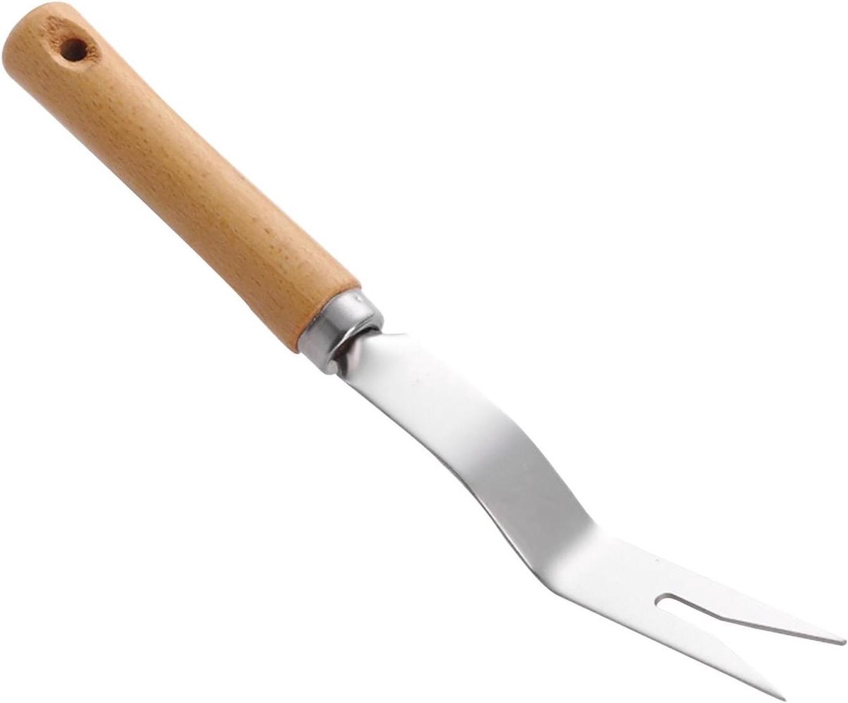 Grastrekker Handmatig - Onkruidsteker Wortelverwijderaar - Gazon Onderhouden - Roestvrij Staal - 43 cm - Zilverkleurig