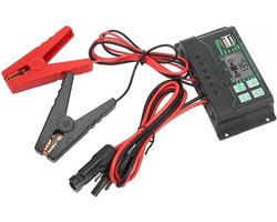 MPPT Batterij Controller - Smart Charger Solar - Opladen Draagbare Batterijen - Met Display En USB - 10A-100A - Zwart