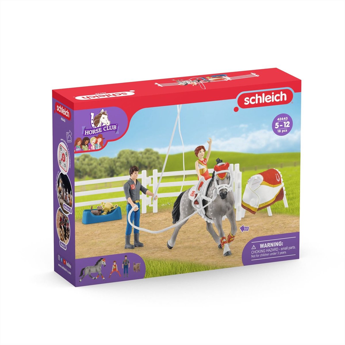 schleich HORSE CLUB Speelfigurenset - Mia's Springset - Kinderspeelgoed voor Jongens en Meisjes - 5 tot 12 jaar - 18 Onderdelen - 42443 — afbeelding 10