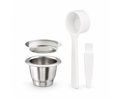 My Green Deal – RVS Herbruikbare Koffiecup – Hervulbare Espresso Capsule (Ø 3,7 × 2,4 cm) – Duurzaam & Plasticvrij