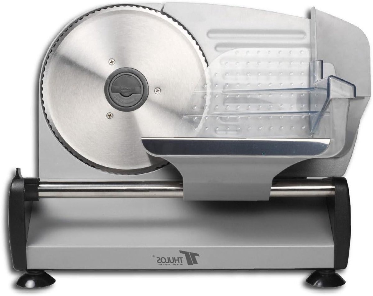 Elektrische Snijmachine - Keuken Snijder - Eten Bereiden - Roestvrij Staal - Automatisch - Zilver