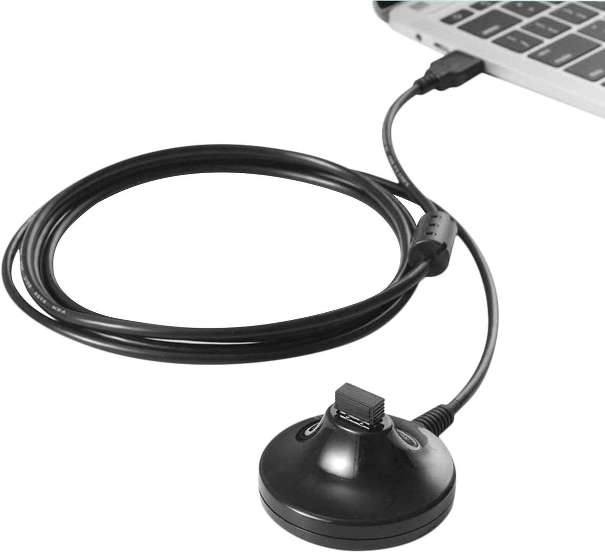 ANT-ontvanger - USB-dongle - Fietsdata ontvangen - Transparante signaaloverdracht - 2 meter kabel - Zwart