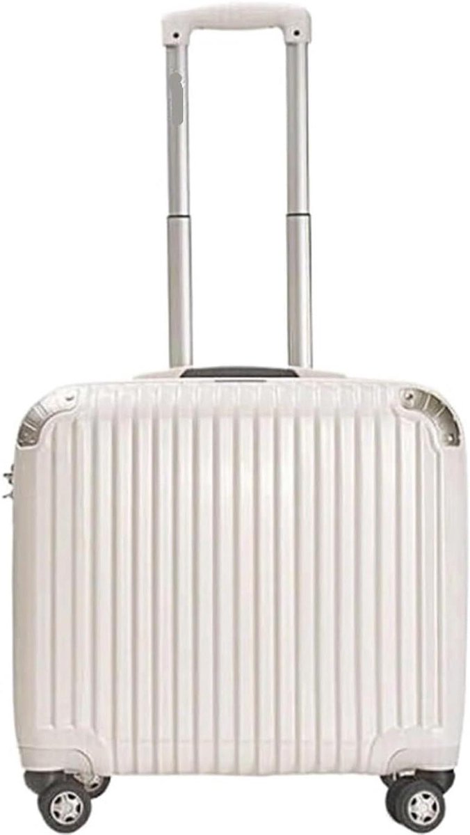 Reiskoffer Hardcase - Bagage Trolley - Zakenreizen Vakantie - TSA Slot - 18 inch - Zwart