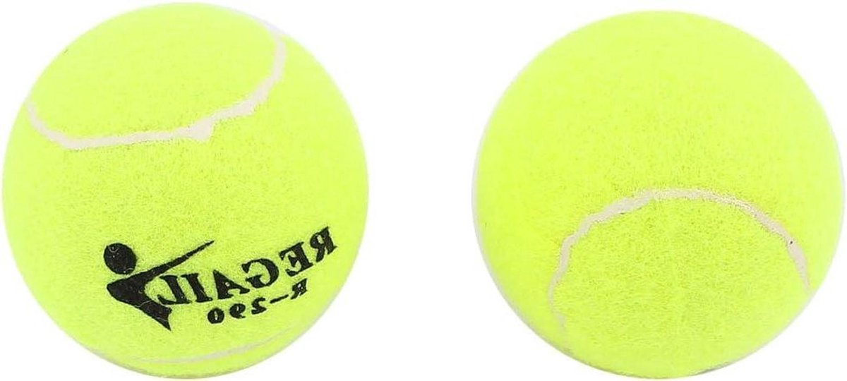 Sporttraining Tennisbal - Trainingsbal PU-schuim - Tennis Trainen - Zacht PU-schuim materiaal - 6.2cm Diameter 2 stuks - Geel Groen