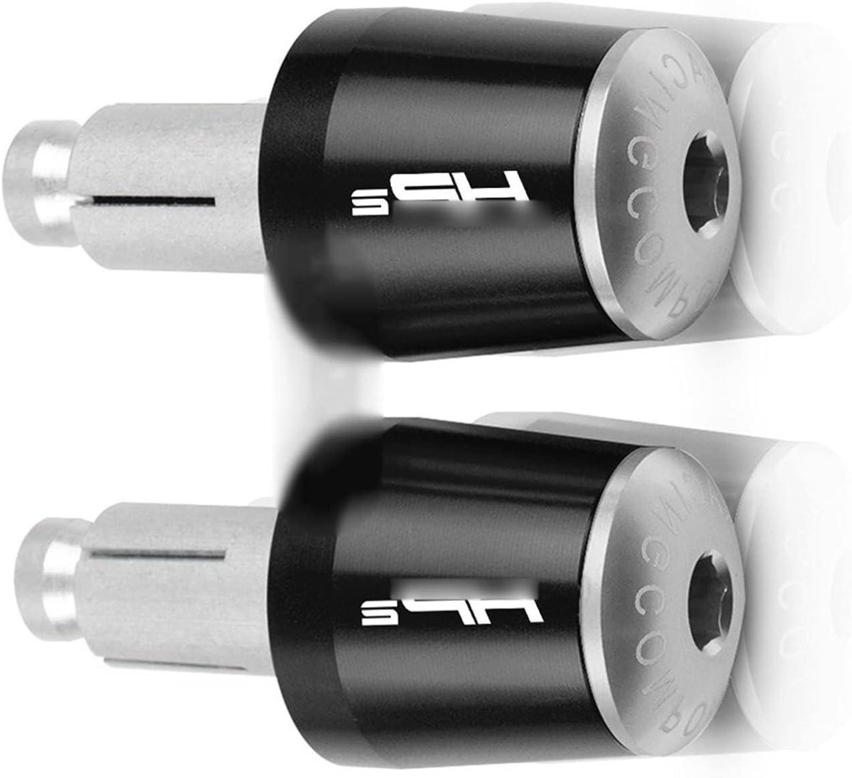 Motorfiets Handvatten - Stuur Grips - Rijcomfort Verbeteren - Universele Pasvorm - 22mm - Zwart Zilver