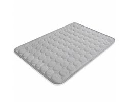 Zelfkoelende Koelmat voor Honden XL - 100x70 cm - Premium IJszijde Koelkussen - Krasbestendige Hondenmat voor Thuis en Auto - Grijs