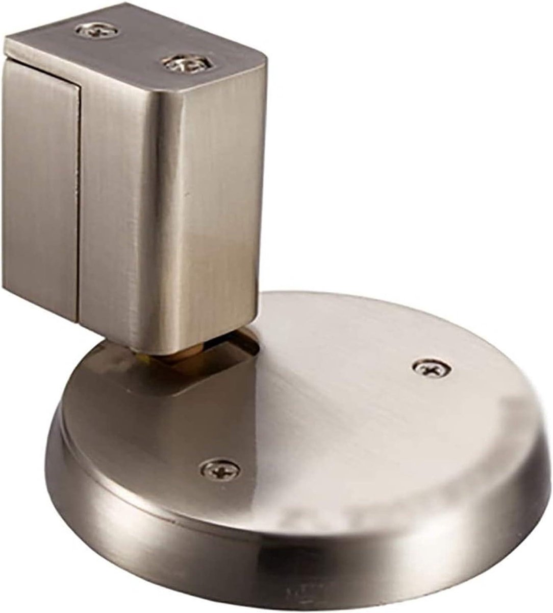 Deur Stopper - Magneet Deurstop - Muren Beschermen - Zinklegering Geborsteld - Inclusief Schroeven - Roestvrij Staal