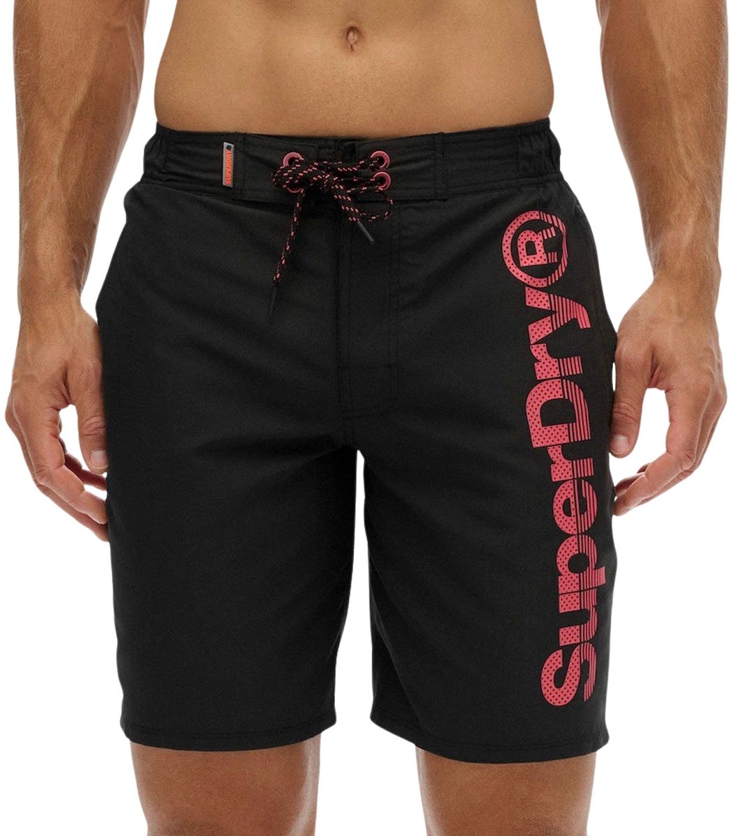 Superdry Classic Board Zwemshort Heren Zwart