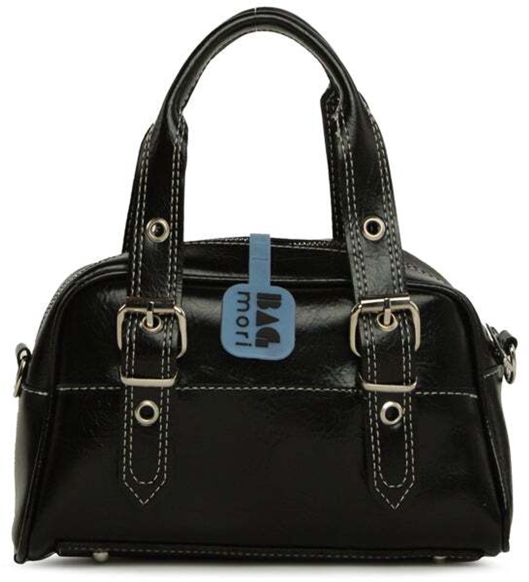 Bagmori Schoudertas Tas met riem en contrasterende stiksels