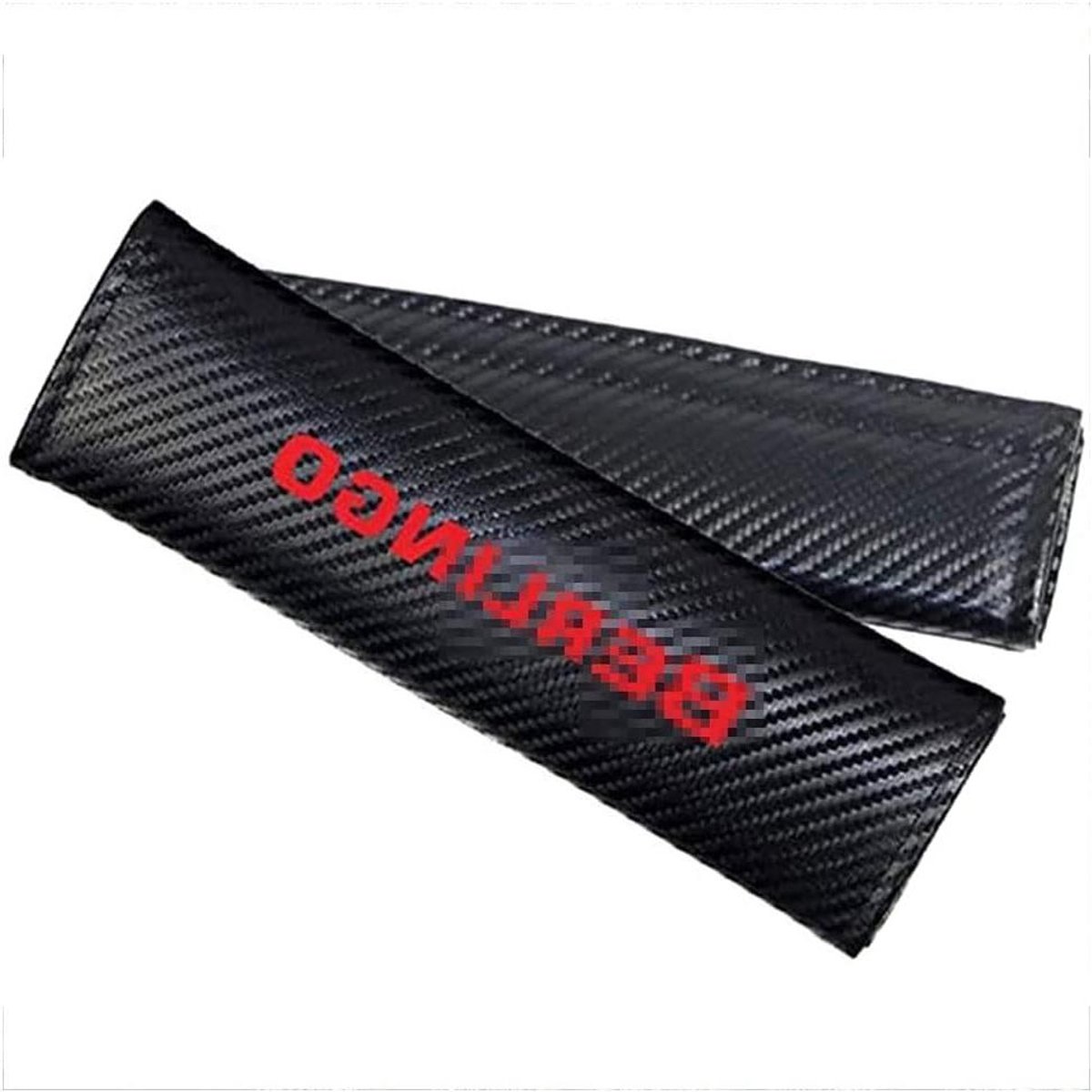 Autogordel Covers - Schouder Pads - Comfortabel Rijden - Koolstofvezel Materiaal - 2 stuks - Rood