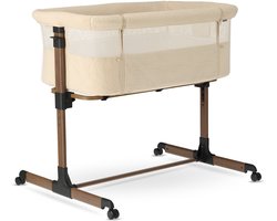 Deryan Snoozy Teddy Co Sleeper - Wieg voor Baby - Verstelbaar - Nougat