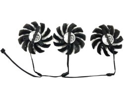 Laptoponderdelen 75MM PLD08010S12HH, GPU-koeler, grafische kaartventilator, voor GIGABYTE voor AORUS voor GTX 1660 Ti 6G, voor RTX 2060 SUPER GAMING OC 8G T128010SU(Triple PLD08010S12H)