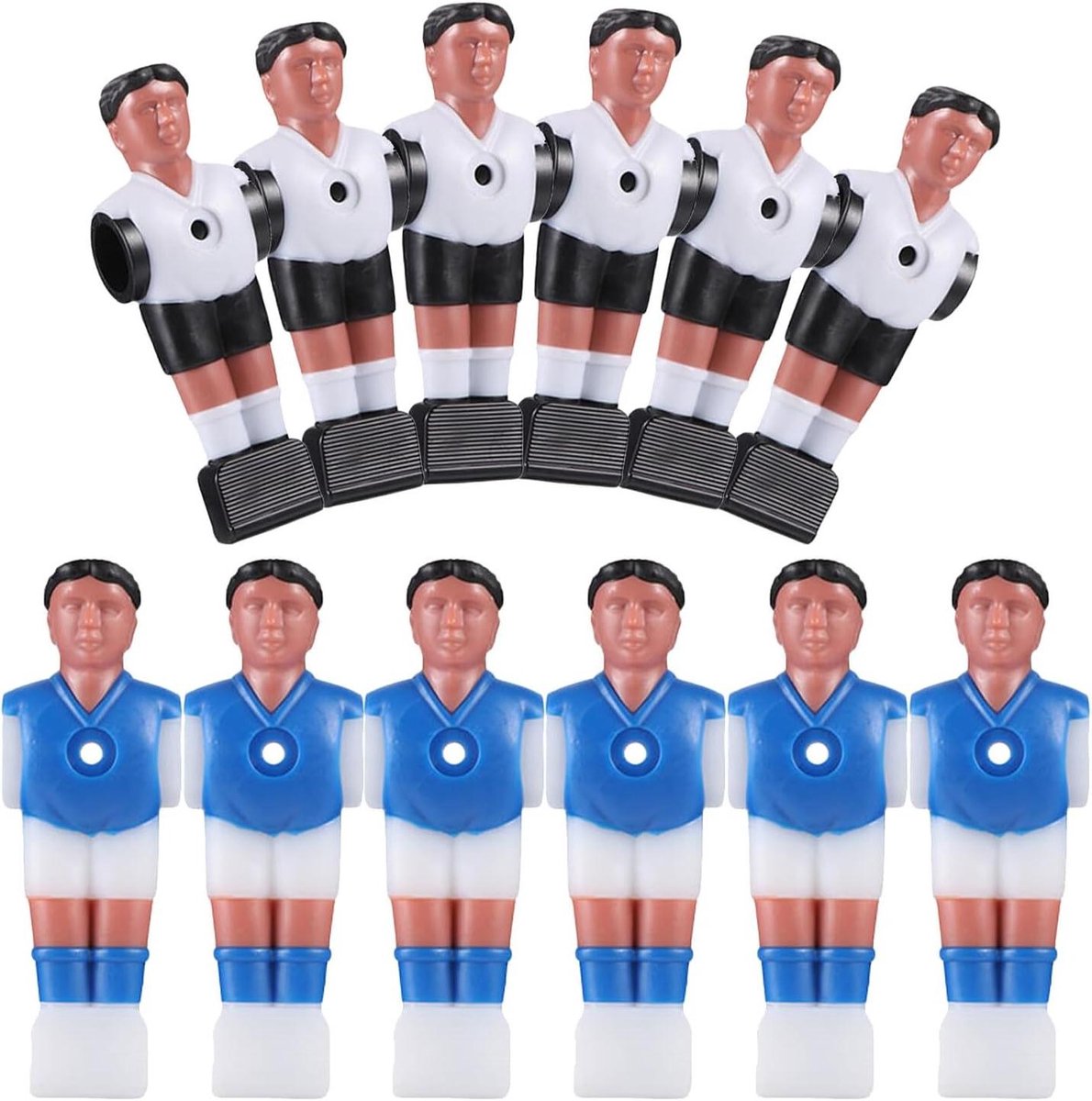 Voetbaltafel Spelers - Poppen Vervanging - Tafelspel Onderhoud - Standaard Maat - 11 cm Hoogte - Diverse Kleuren
