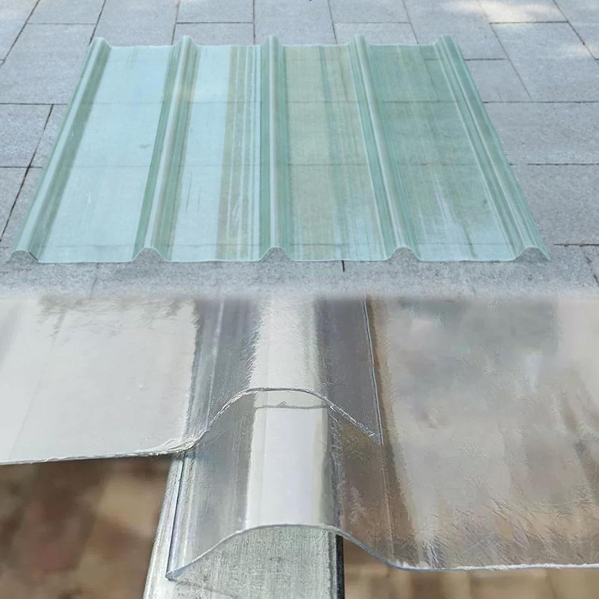 Gegolfde Dakplaten - Paneel Isolatie - Carport Kas - Onbreekbare Duurzaamheid - 0.9 x 1.6 m - Transparant