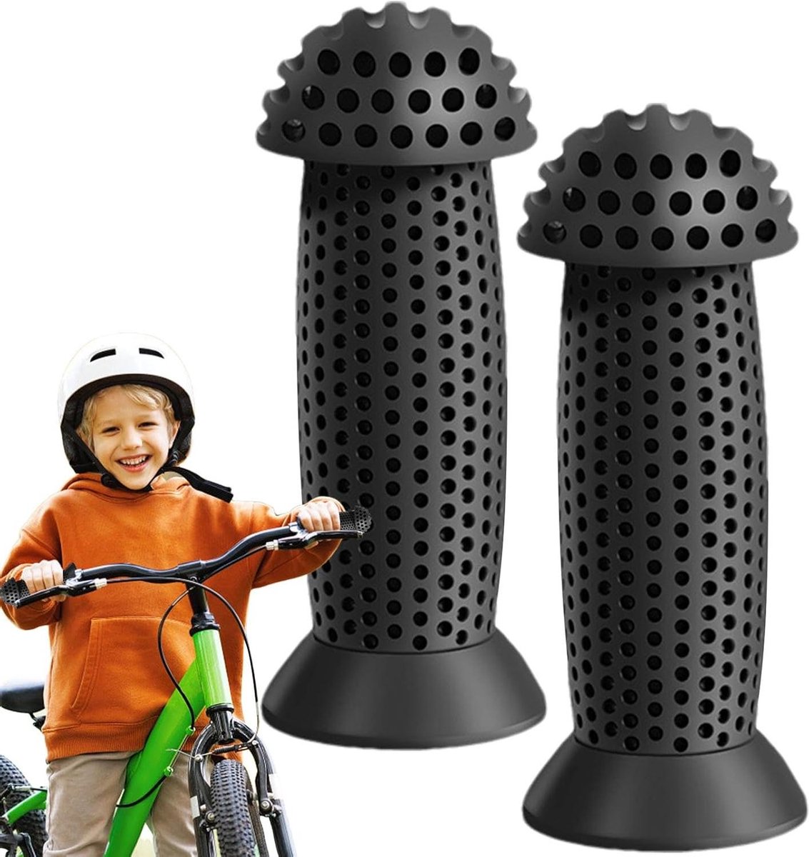 Kinderfietshandvatten - 2 x antislip handgrepen - step grip stuur voor kinderfietsen, scooters, balancycli