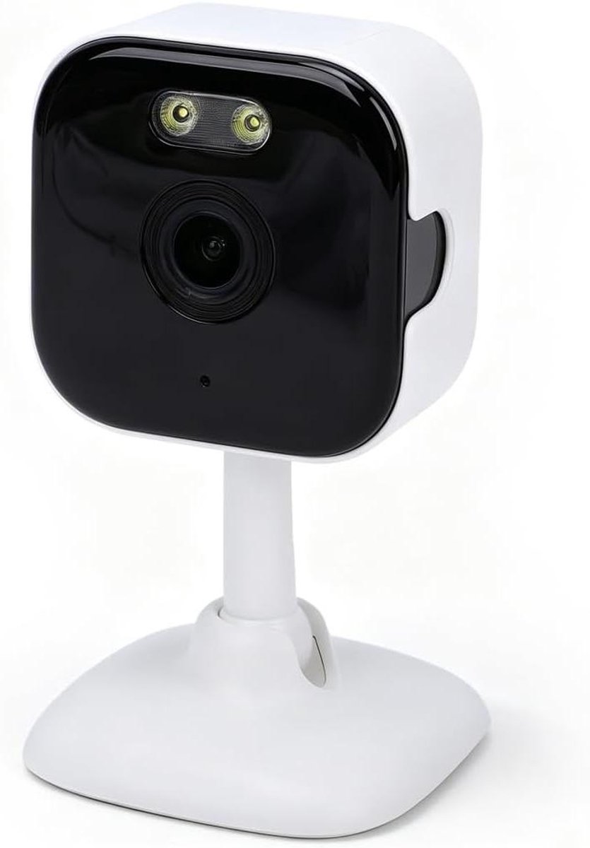 Beveiligingscamera Binnen - Thuiscamera Babyfoon - Huisbewaking Huisdieren - AI Bewegingsdetectie - 2K Resolutie - Wit