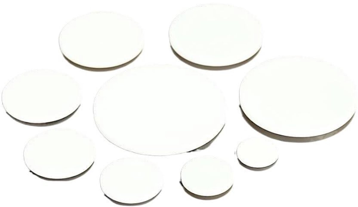 Keramische Platen - Aluminiumoxide Schijven - Industriële Toepassingen - Hoge Thermische Geleiding - 40 x 1mm - Eenkleurig