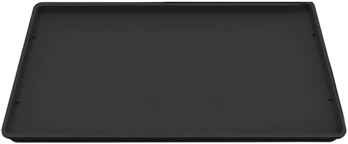 Keukenmat - Apparaatonderlegger - Apparaten Stabiliseren - Verhoogde Rand - 50x40cm - Zwart