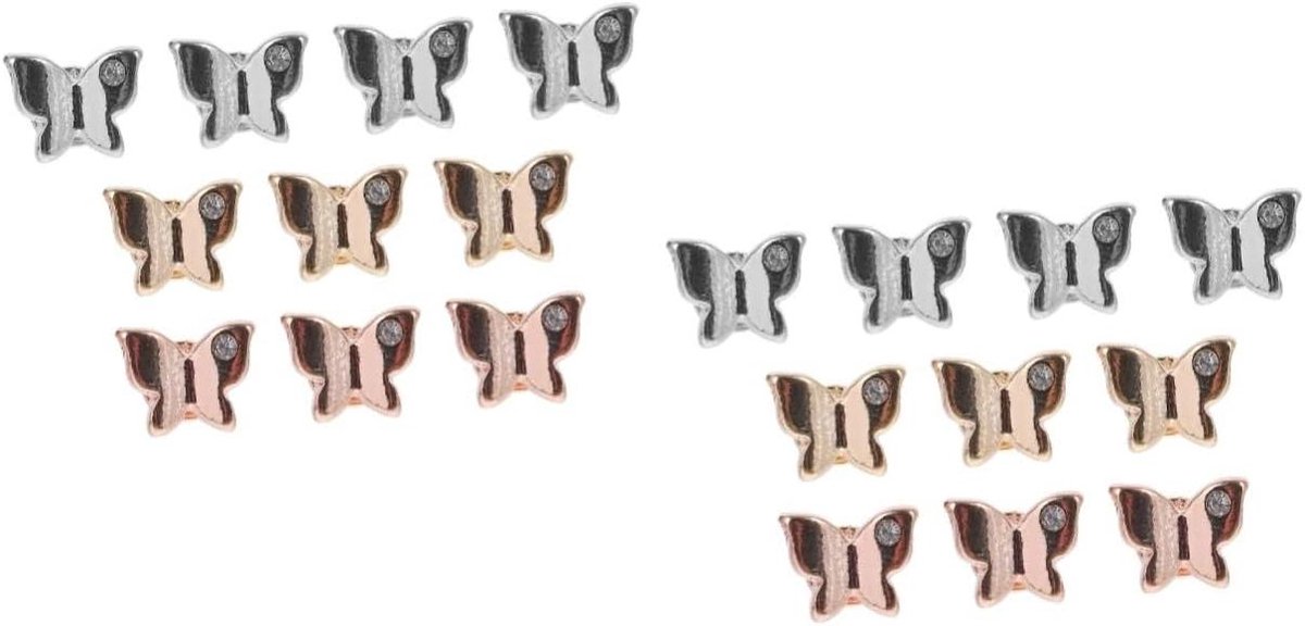 Horlogeband Decoraties - Smartwatch Charms - Polshorloge Personaliseren - Verfijnde Zinklegering - 20 Stuks - Gemengde Kleuren