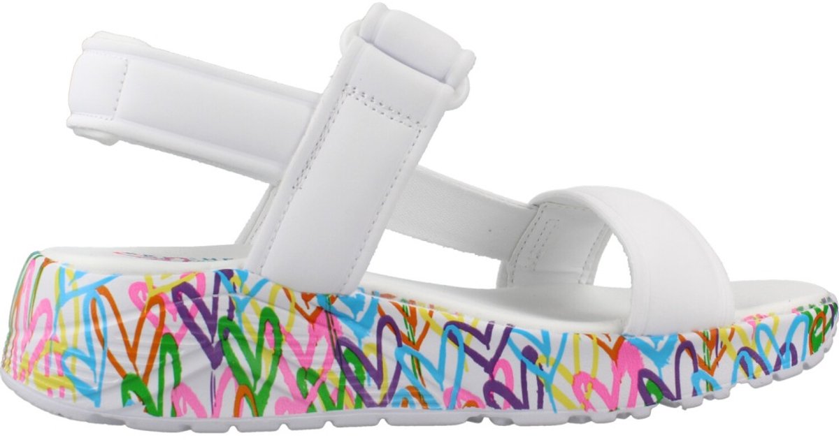 SKECHERS UNO LITE SANDAL SUNNY LOVE 314094L-WMN, comfortbale shoes, 314094L-WMN, Unisex, Multicolor