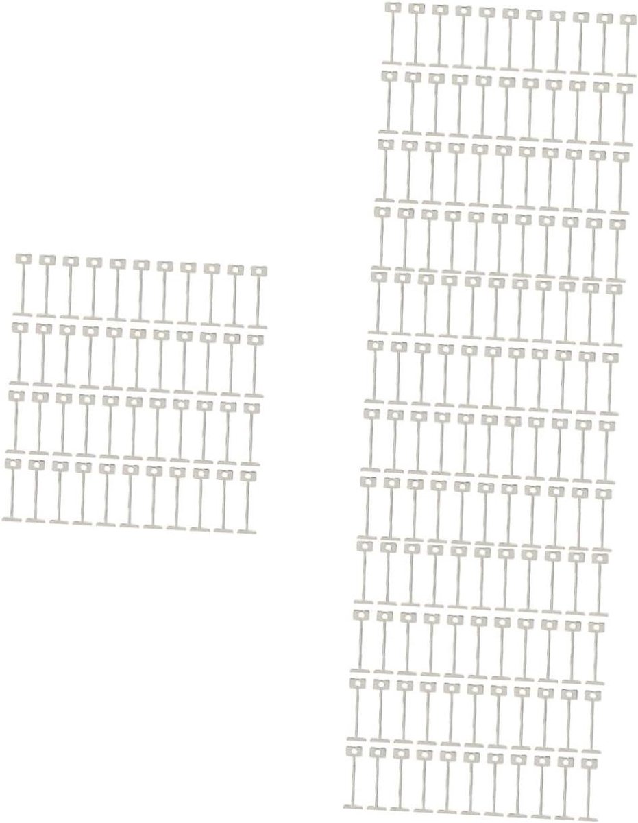 Vervangbare Stalen Pinnen - Tegel Nivelleer Pinnen - Tegels Egaliseren - Duurzaam Corrosiebestendig - 2.2X0.8X0.1CM - Zilver