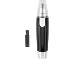 Elektrische neustrimmer, 3‑in‑1 neus‑, oor‑ en wenkbrauwtrimmer voor mannen en vrouwen, IPX7, micro haar‑ en haartrimmer, werkt op batterij, wasbare koppen (batterij niet inbegrepen)