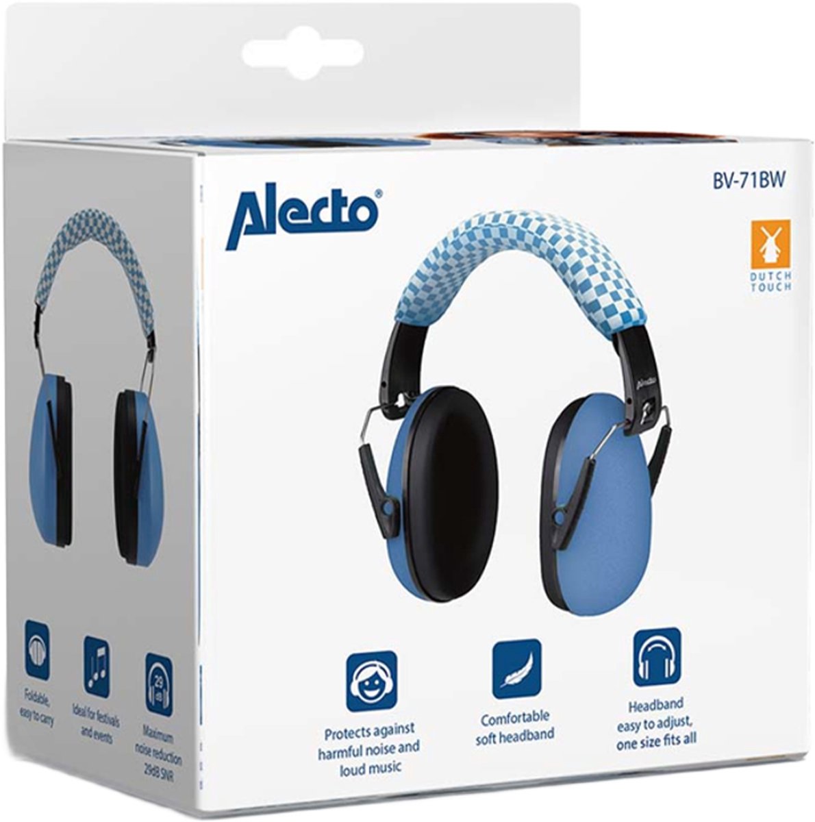 Alecto Gehoorbescherming Kinderen - Dempt harde geluiden - Verhoogd concentratie - BV-71 Oorkappen - Blauw – foto 5