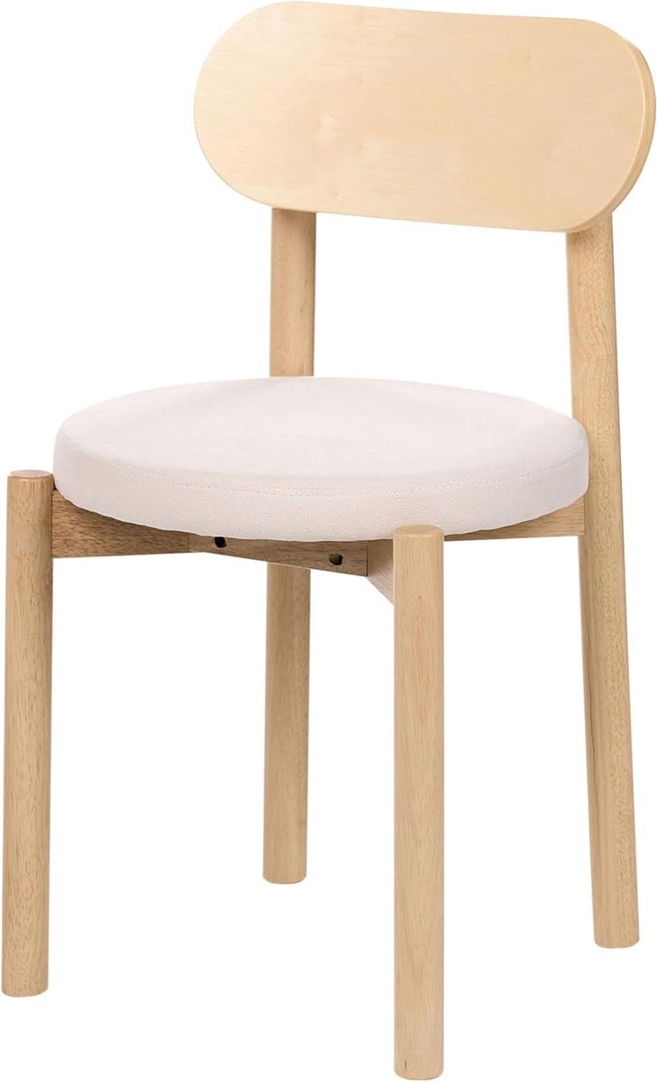 Eetkamerstoelen Set - Keukenstoelen Paar - Gezellig Tafelen - Massief Houten Frame - 44x45