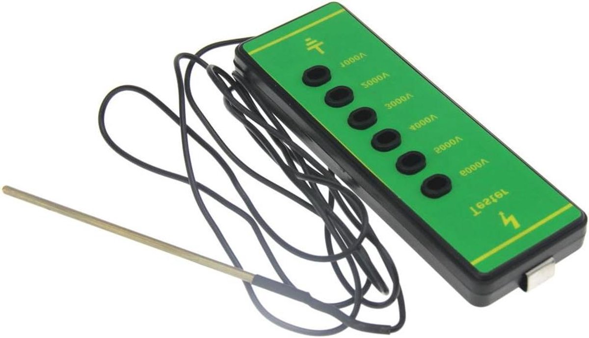Digitale Voltmeter - Hekspanning Tester - Spanning Meten - 1000V tot 6000V - 15 x 5 x 1.5 cm - Zwart