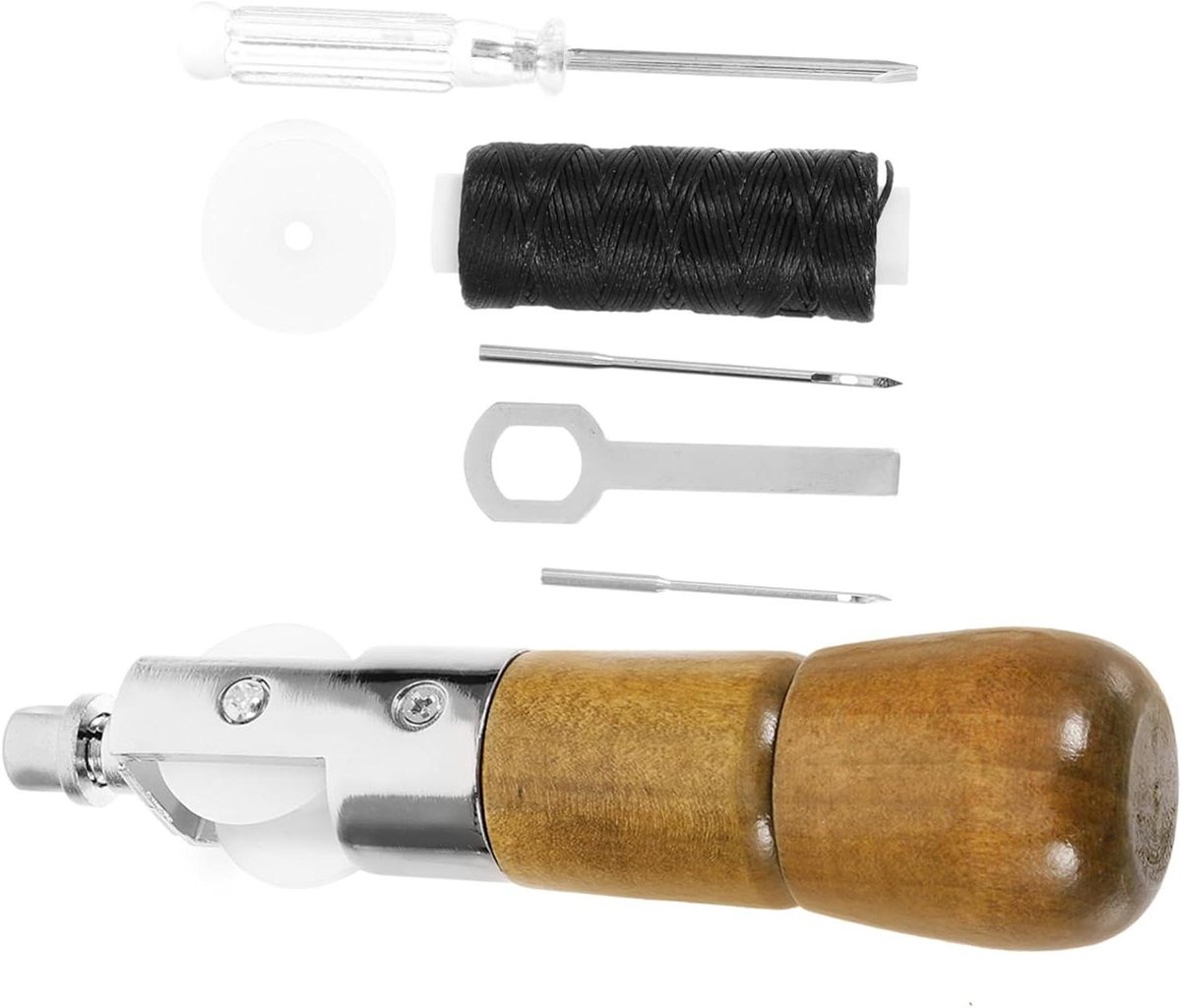 Leer Hand Naaien - Handwerk Gereedschap - Leer Bewerken - Compleet Reparatie Set - 13 cm Lengte - Niet Gespecificeerd