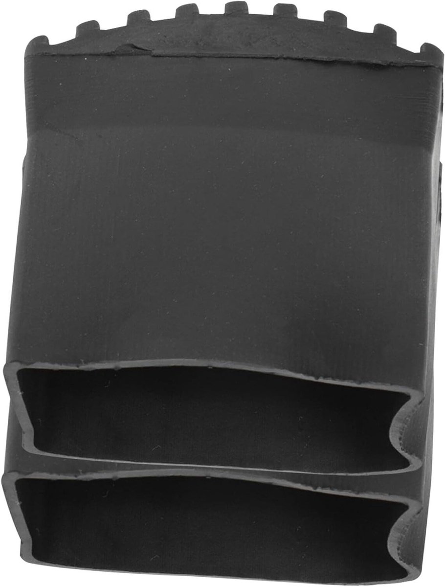 Ladder Voetsteunen - Antislip Covers - Vloer Bescherming - Verhoogde Stabiliteit - 6.3 x 6.3 cm - Zwart