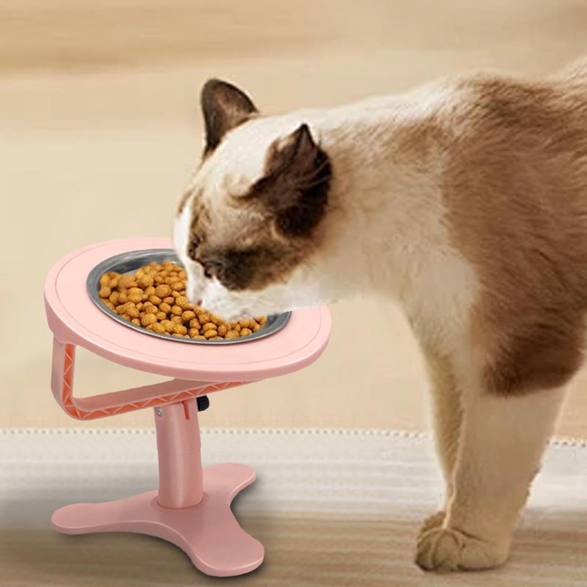 Verhoogde kattenbakken, ergonomische voerbakken voor huisdieren, instelbare verhoogde voerbak voor katten, antislip verhoogde kattenbakken, premium eetstation voor katten, kattenbakken in modern