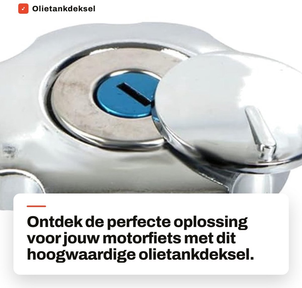 Dailygoods- Tankdeksel Aluminium - Olietankdeksel - Afdekking met Slot - Vervanging voor CG125 - Inclusief 2 Sleutels - Zilver - Brandstoftankdop
