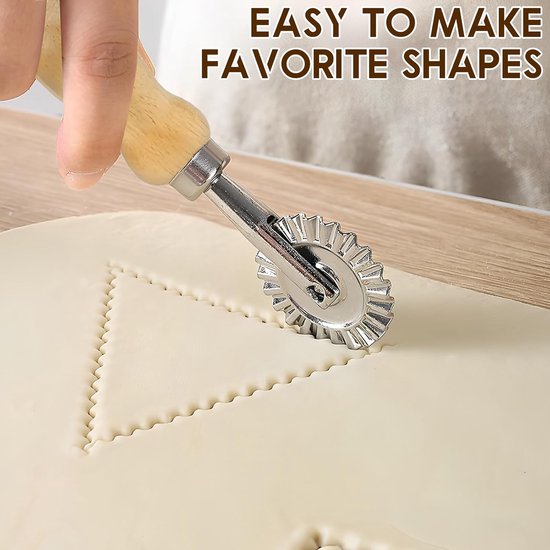 Pastamaker Gereedschap Set - 9 Delig - Zelf Pasta Maken - Handgemaakt Keuken - 9 Stuks - Houtkleurig — afbeelding 5
