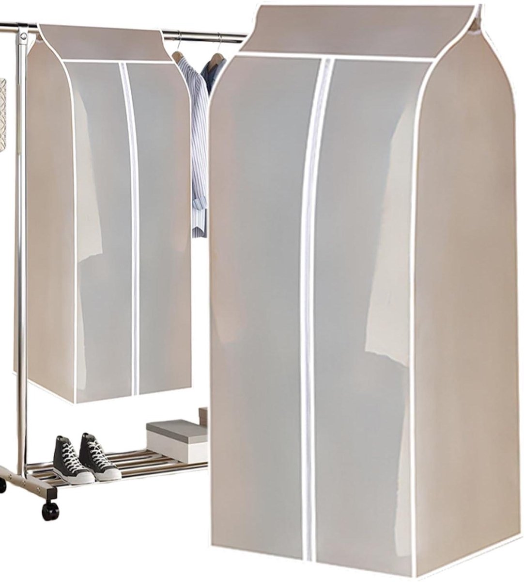 Kledinghoezen Set - Kast Organizer - Kleding Beschermen - Stof- en Vochtbestendig - 3 Stuks - Transparant