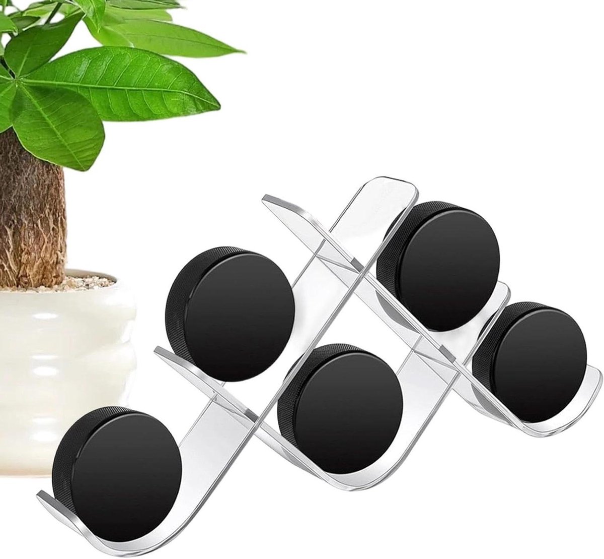 Hockey Puck Vitrine - Acryl Organizer - Verzamelobjecten Tonen - Stabiele Base - 35 x 3.8 x 16 cm - Transparant