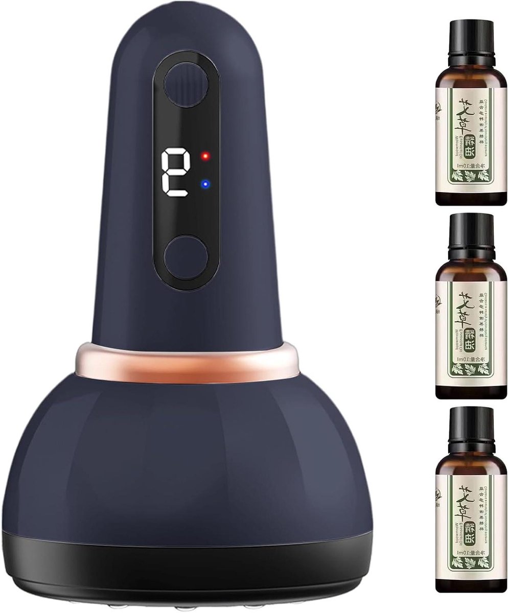 Elektrisch cupping apparaat - Vacuüm stimulator - Spierontspanning thuis - 9 intensiteitsstanden - 9x15 cm - Zacht