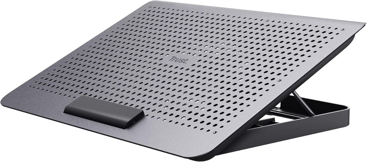 Laptop Koeler - Notebook Stand - Ergonomisch Werken - Verstelbare Hoogte - Tot 16 Inch - Grijs