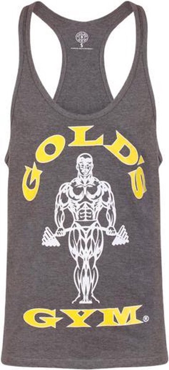 GGVST003 Muscle Joe Premium String Vest - Grey Marl - XL