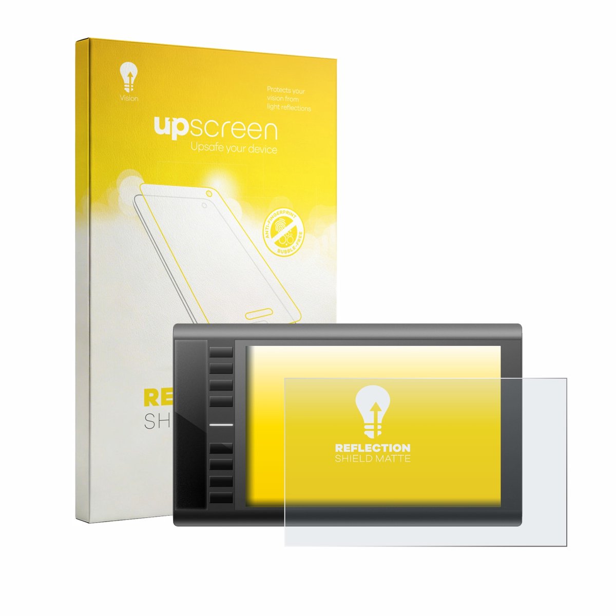 upscreen - Screenprotector voor Ugee M708 - Folie Beschermfolie anti glare matte