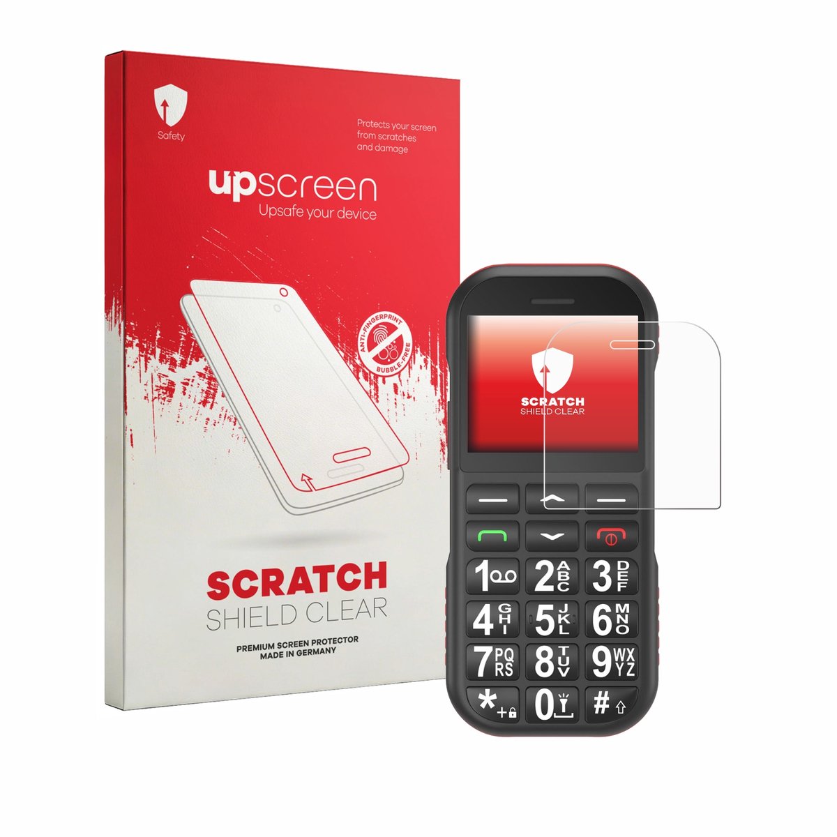 upscreen - Screenprotector voor Ufferson Seniorenhandy - Folie Beschermfolie transparant