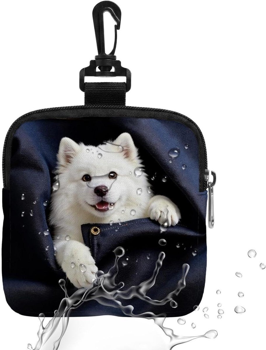 Hondentraining Tas - Snack Pouch - Hond Trainen - Handsfree Gemak - 15 x 14 x 3 cm - Puppy Motief