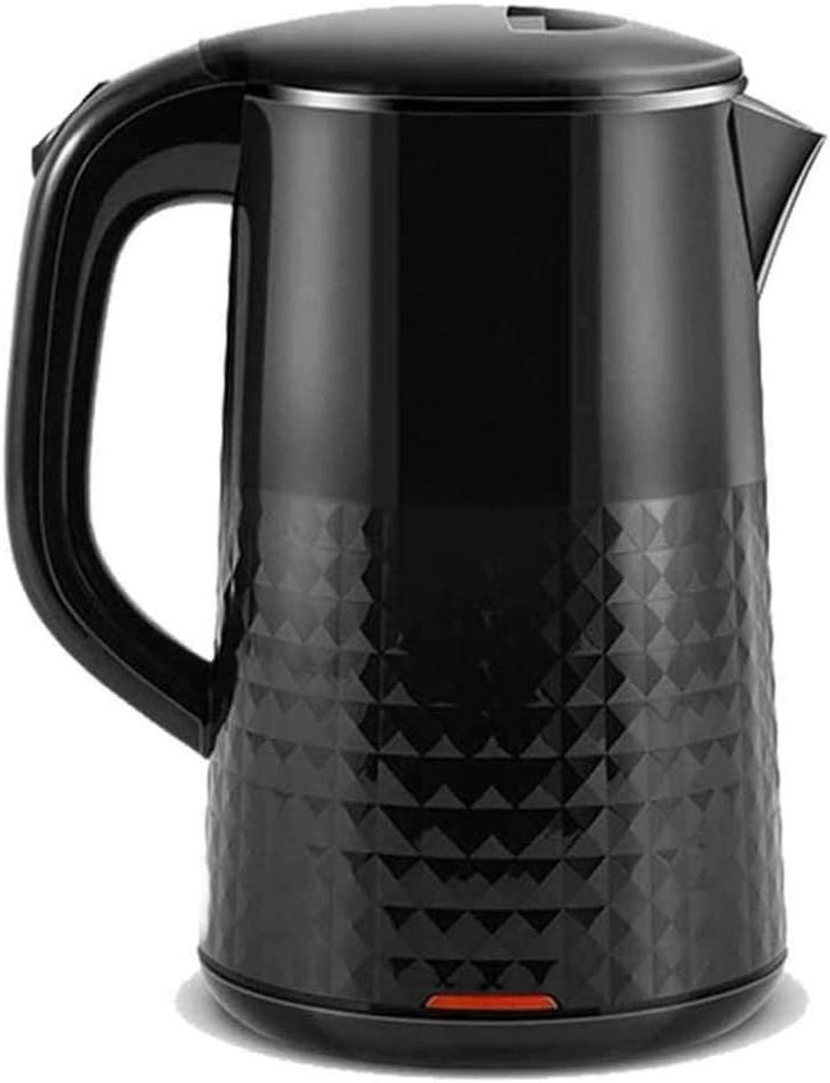 Waterkoker RVS - Heetwaterdispenser - Snel water koken - Dubbel anti-schaal ontwerp - 1.8 Liter - Zwart
