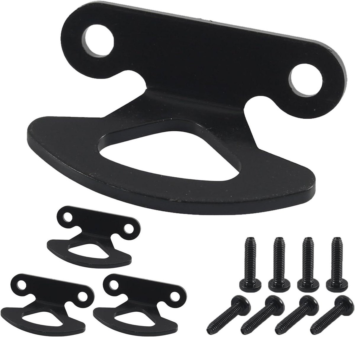 Bedhaken ankers, vrachtwagenbedankers, aanhangerhaakankers, vastbindende haakbeugels, set met bevestigingspunten, set met schroeven en ankers, spanankers 6,8 x 5 x 0,4 cm voor vrachtwagen