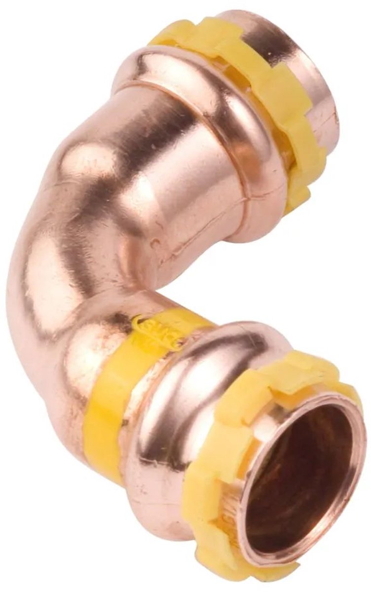 VSH SudoPress Koper Gas Bocht 90° i/i 15 Type SPG5002V, 6674030