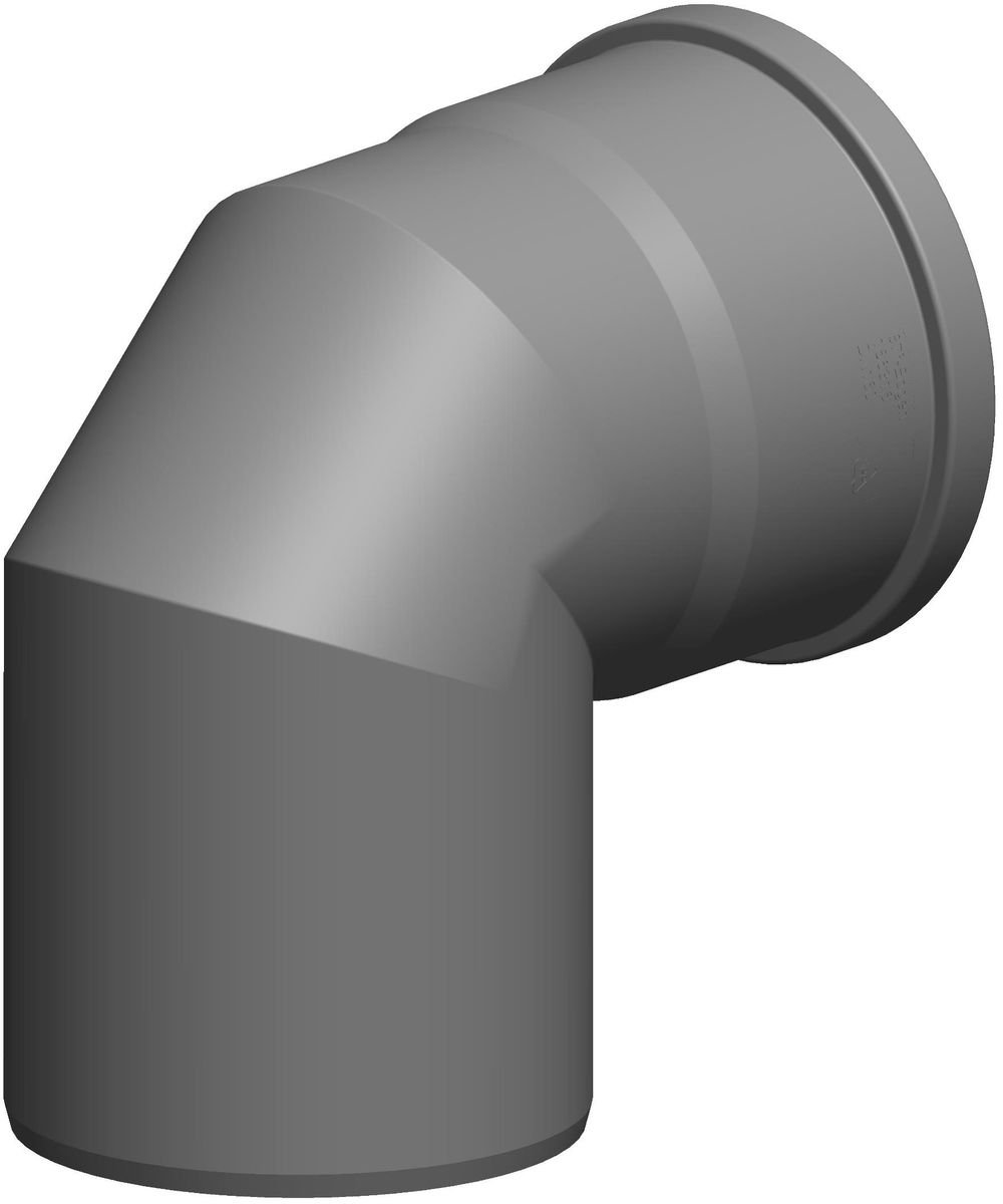 ATEC Bocht 87 Graden DN 160 enkelwandig, 6316
