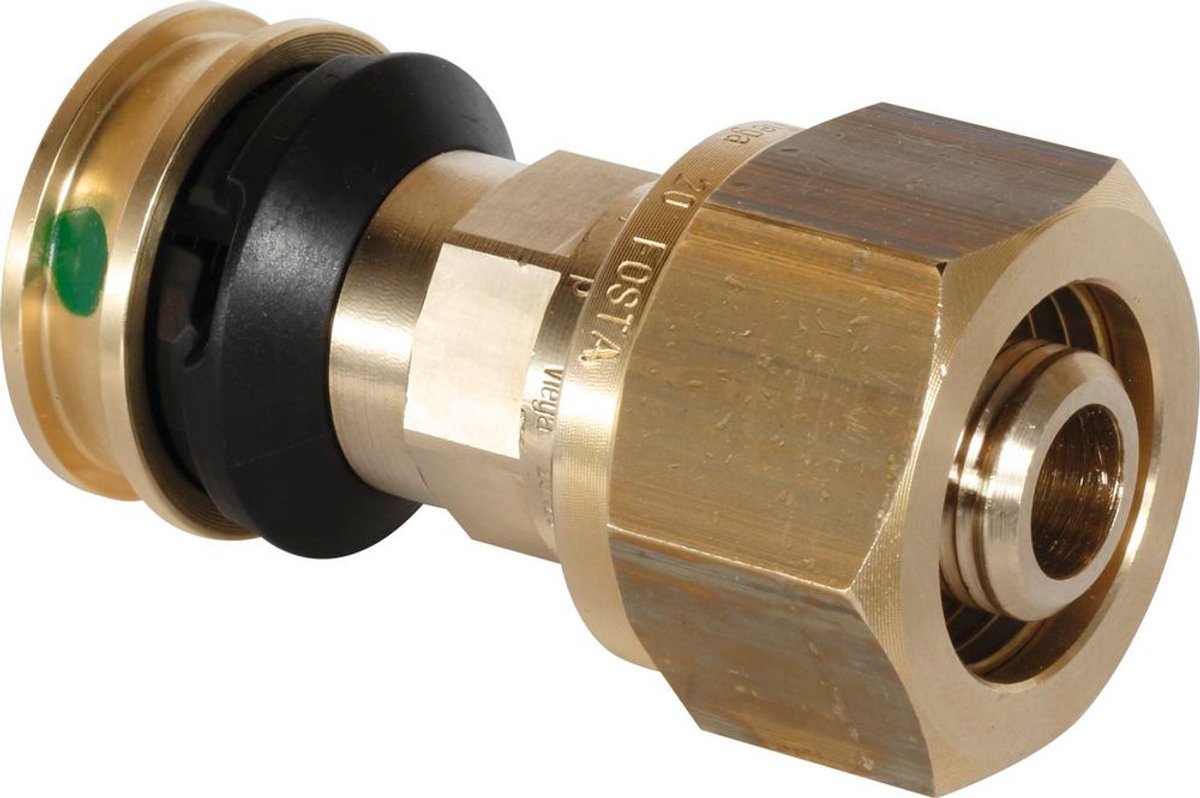 Viega Raxofix-overgangsstuk, d1 16x2,2, d2 16x2,2 siliciumbrons model 5313.8, 712341